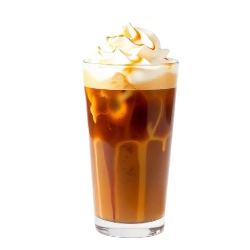 A glass of cold coffee