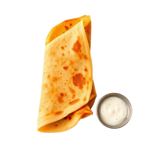 A masala dosa with chutney